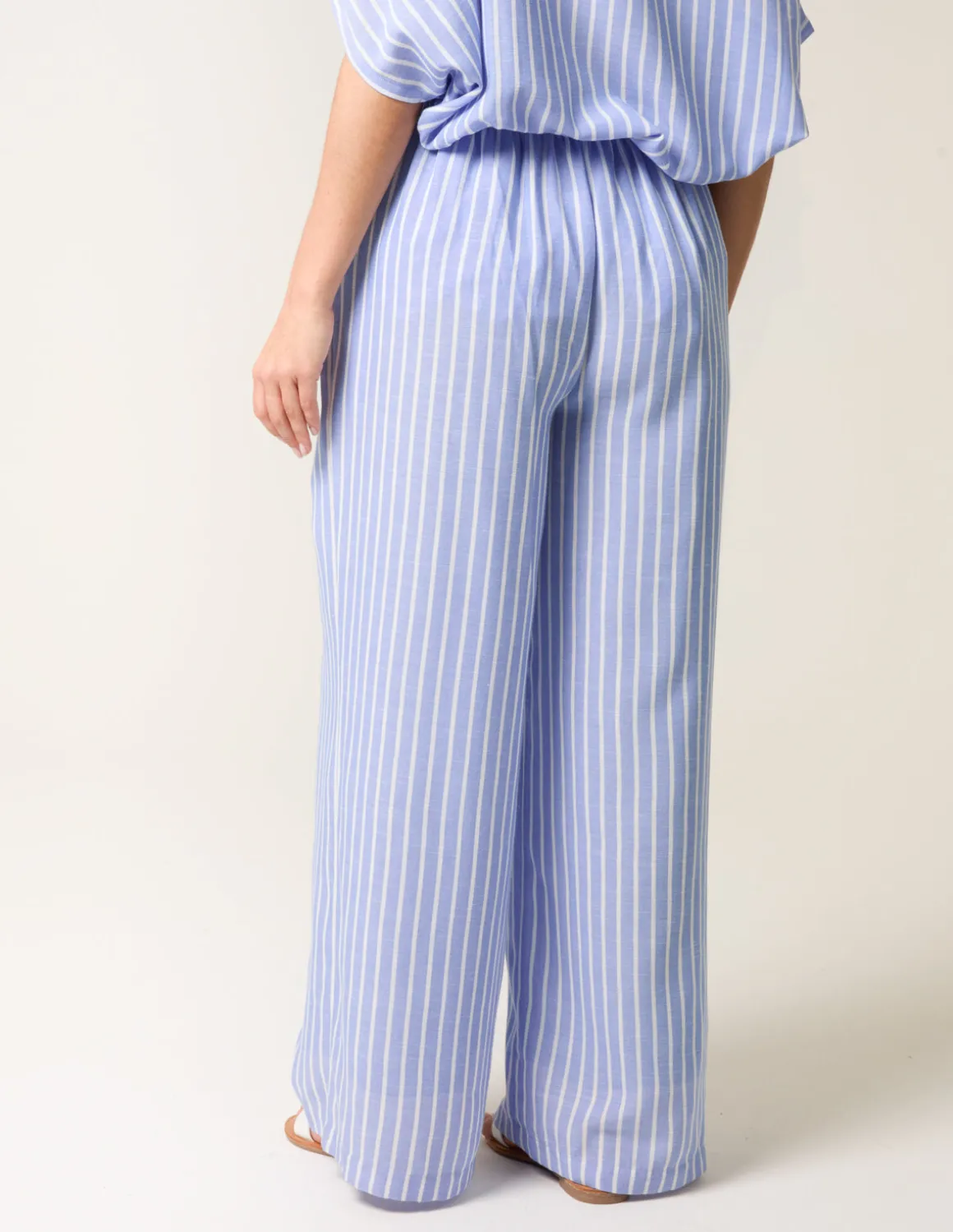 Paperbag Waist Pinstripe Trouser