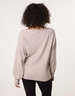 Pearl Flower Detailed Soft Touch Jumper