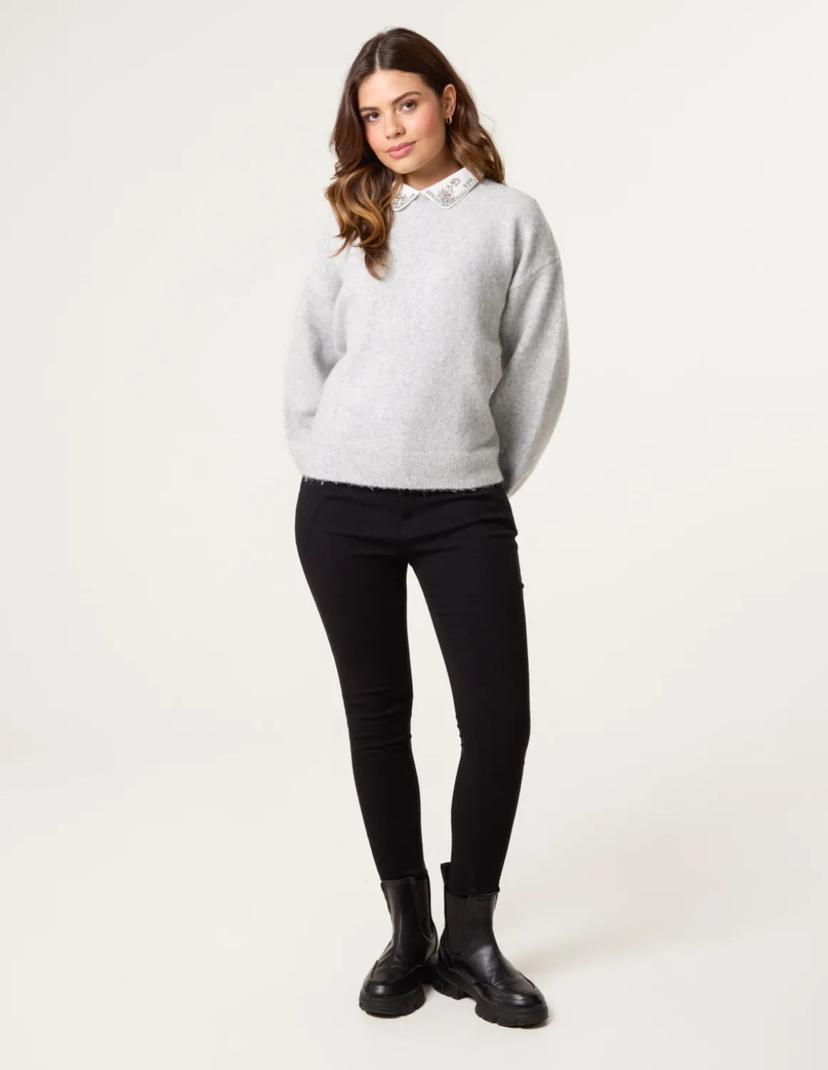 Peter Pan Embellished Jumper