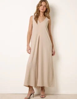 Pleat Front Diamante Jumpsuit