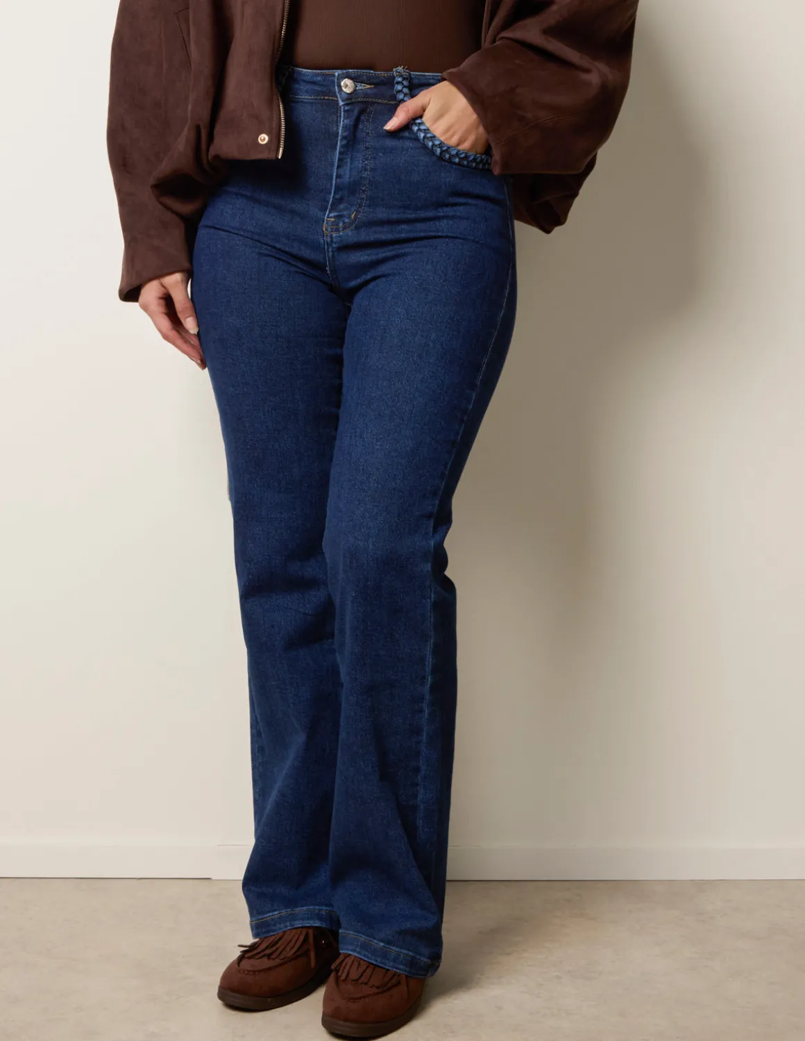 Pocket Rope Stretch Jeans