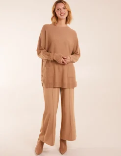 Pocket Slash Neck Jumper