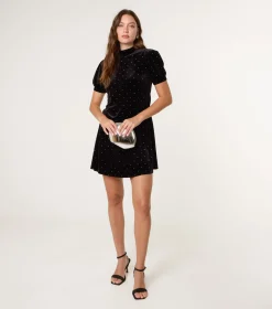 Polka Dot Puff Sleeve Dress