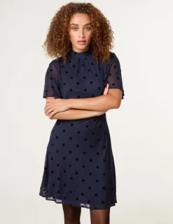Polka Dot Tie Back Dress