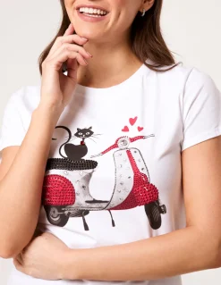 Printed Cat T-Shirt