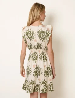 Printed Crossover Dress