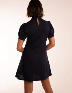 Puff Sleeve Smock Dress