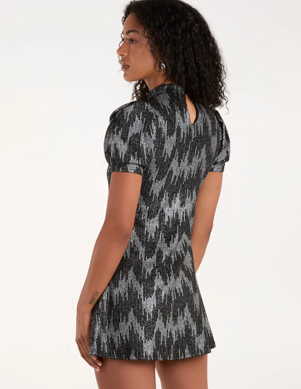 Puff Sleeve Swing Dress