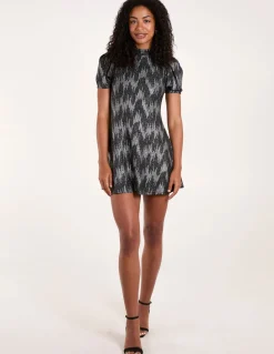 Puff Sleeve Swing Dress