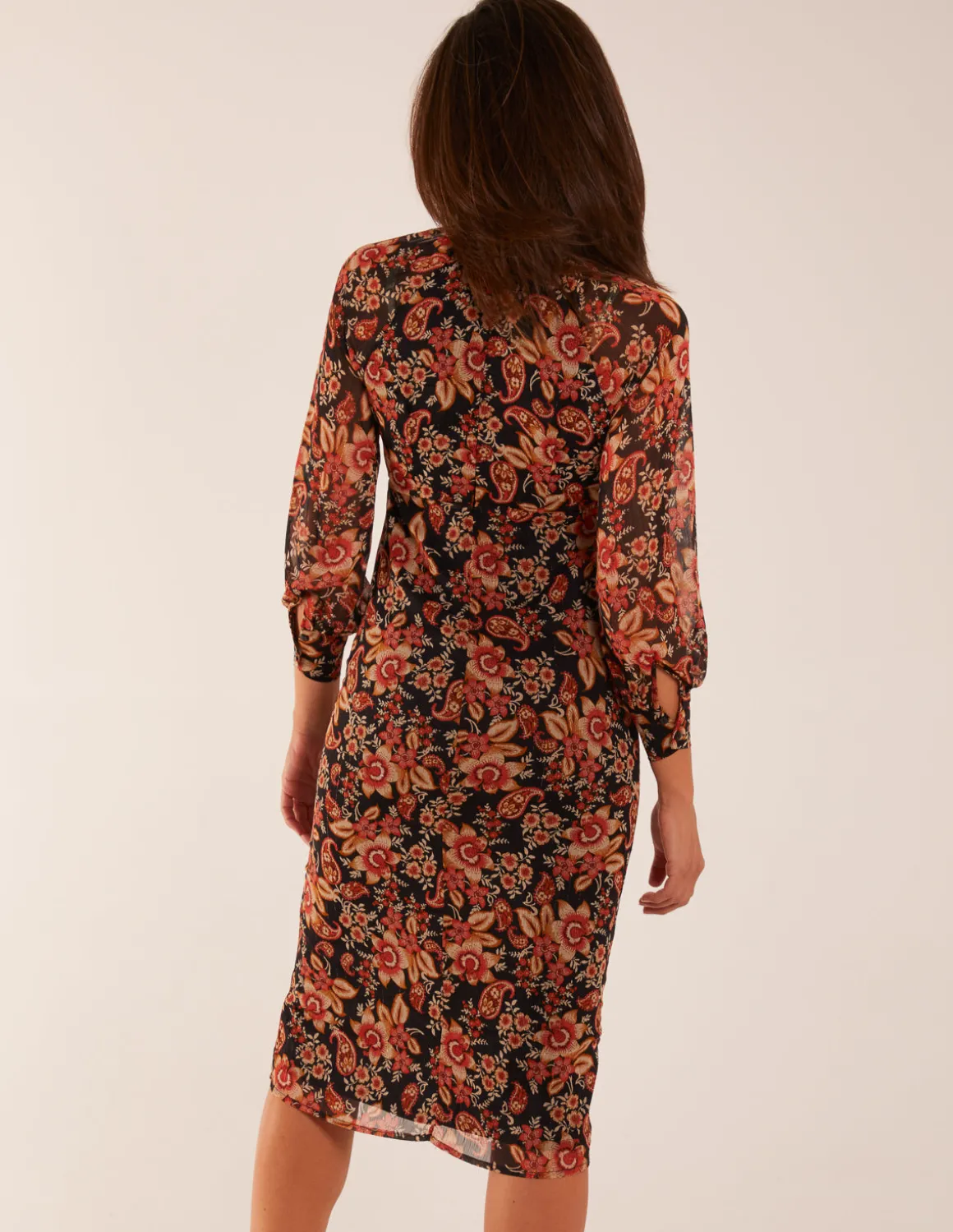Raglan Keyhole Midi Dress