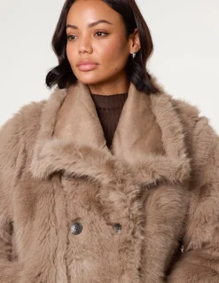 Reversible Short Faux Fur Coat
