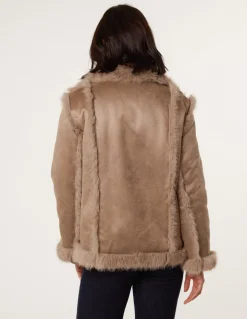 Reversible Short Faux Fur Coat