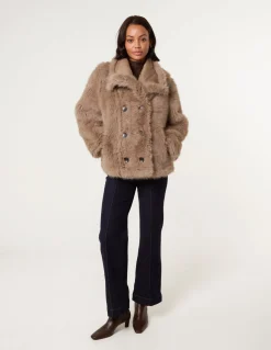 Reversible Short Faux Fur Coat
