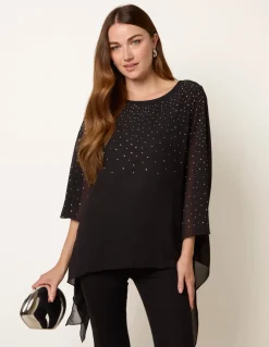 Rhinestone Tunic Top
