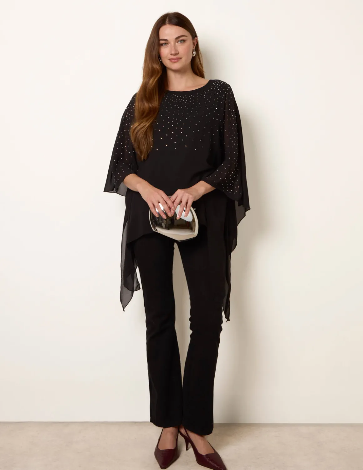 Rhinestone Tunic Top