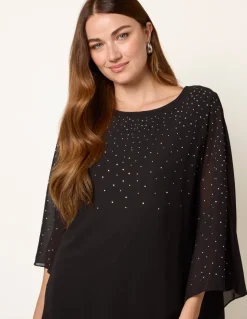 Rhinestone Tunic Top