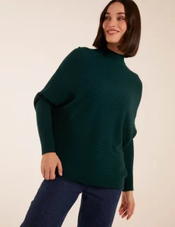 Ribbed Batwing Jumper