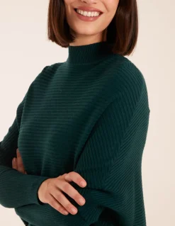 Ribbed Batwing Jumper