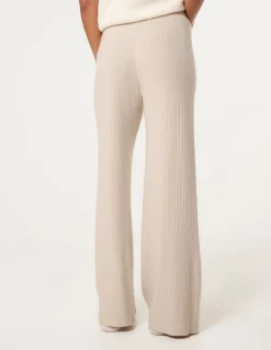 Ribbed Wide Leg Trousers