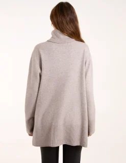 Roll Neck Jumper With Front Seam Detail