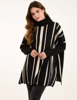 Roll Neck Pinstripe Jumper