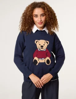 Round Neck Bear Jumper