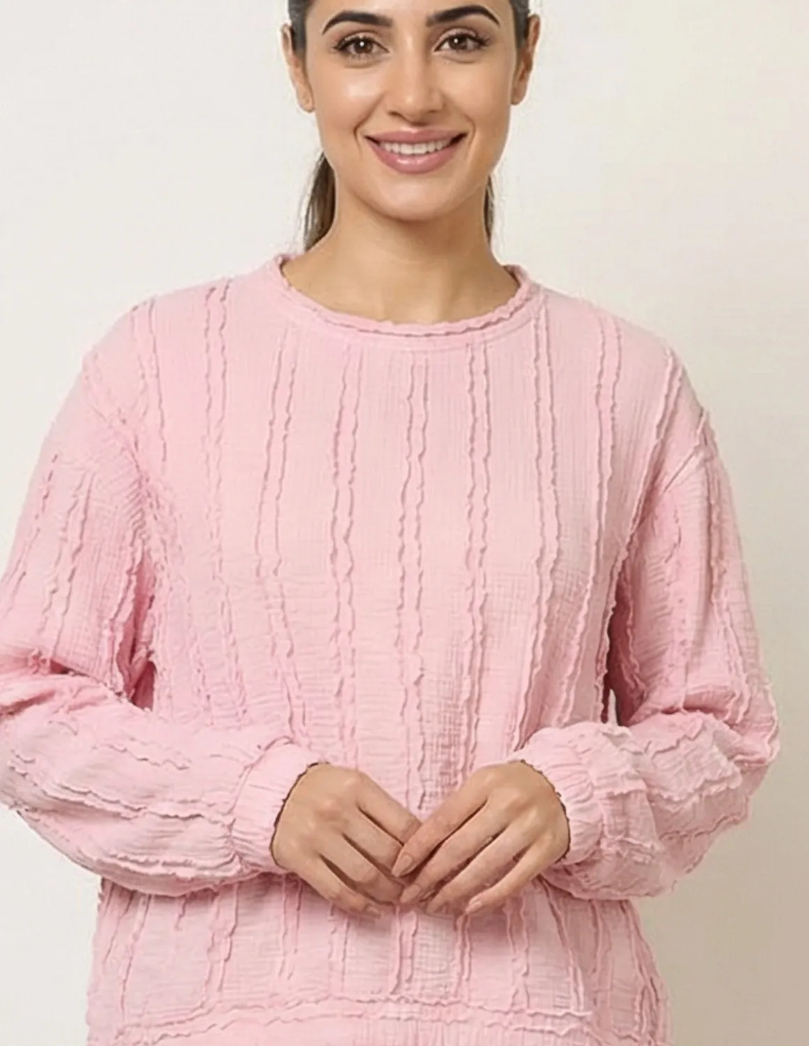 Ruffle Detailed Sleeve Top
