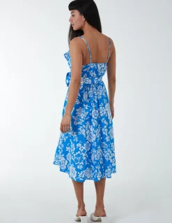 Ruffle Wrap Front Cami Dress