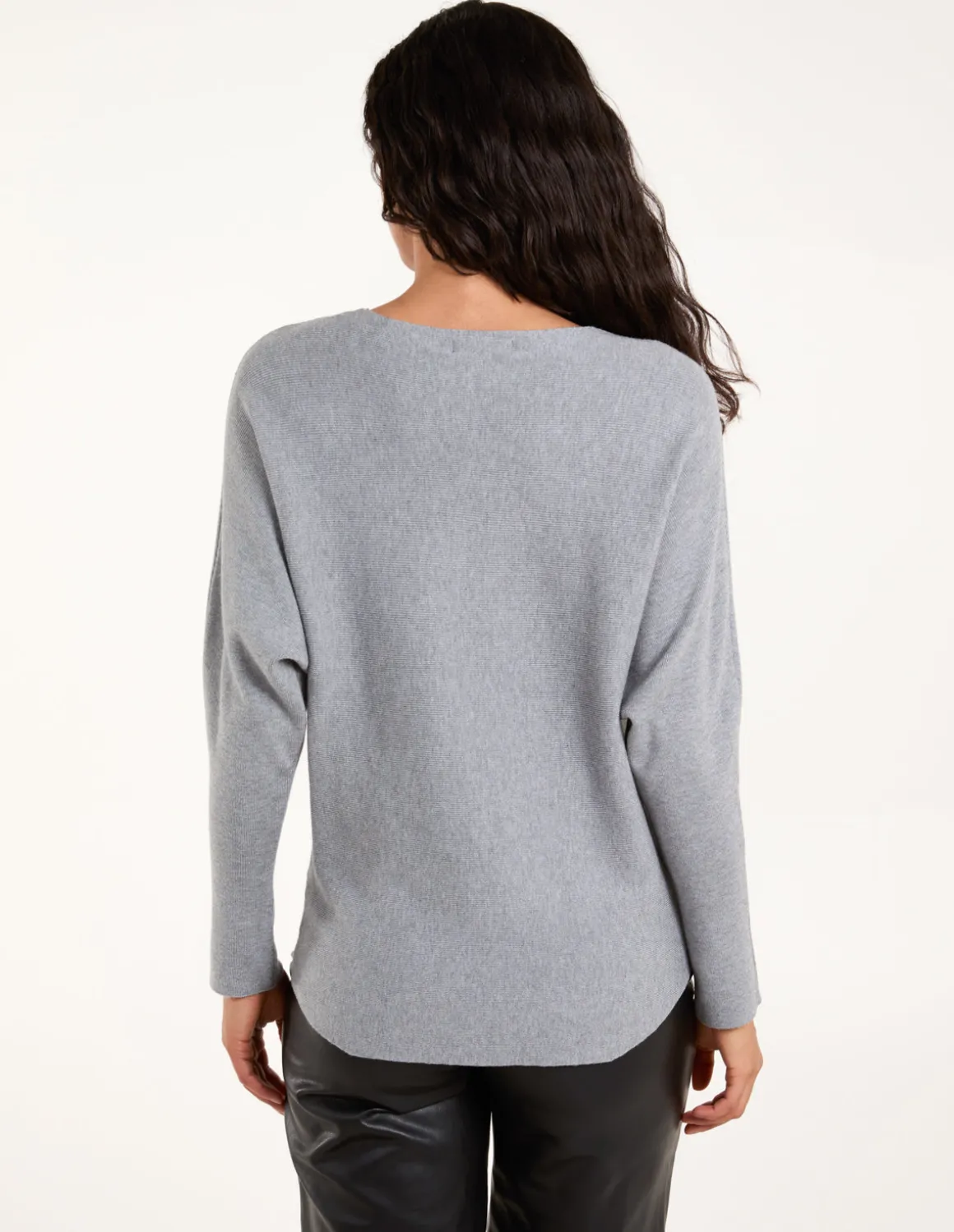 Sequin Flower Detail Batwing Jumper