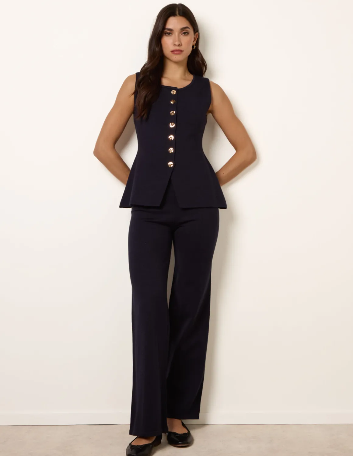 Set With Gold Button