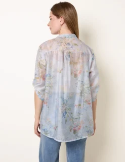 Sheer Floral Shirt