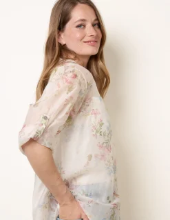 Sheer Floral Shirt