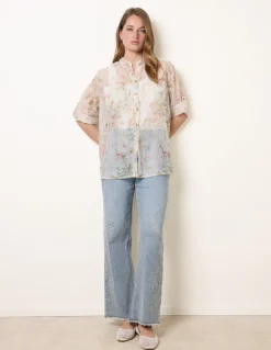 Sheer Floral Shirt