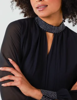 Shift Diamante Collar Midi Dress