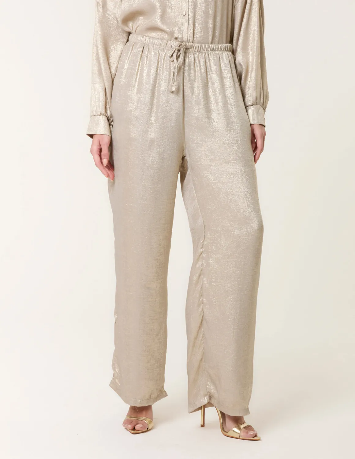 Shimmer Wide Leg Trousers