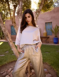 Shimmer Wide Leg Trousers