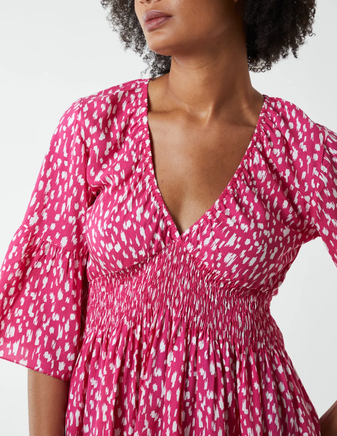 Shirred Bust Top