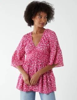 Shirred Bust Top