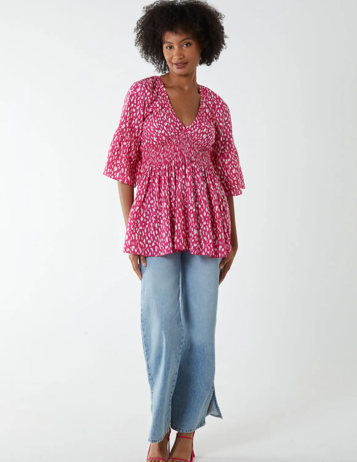 Shirred Bust Top