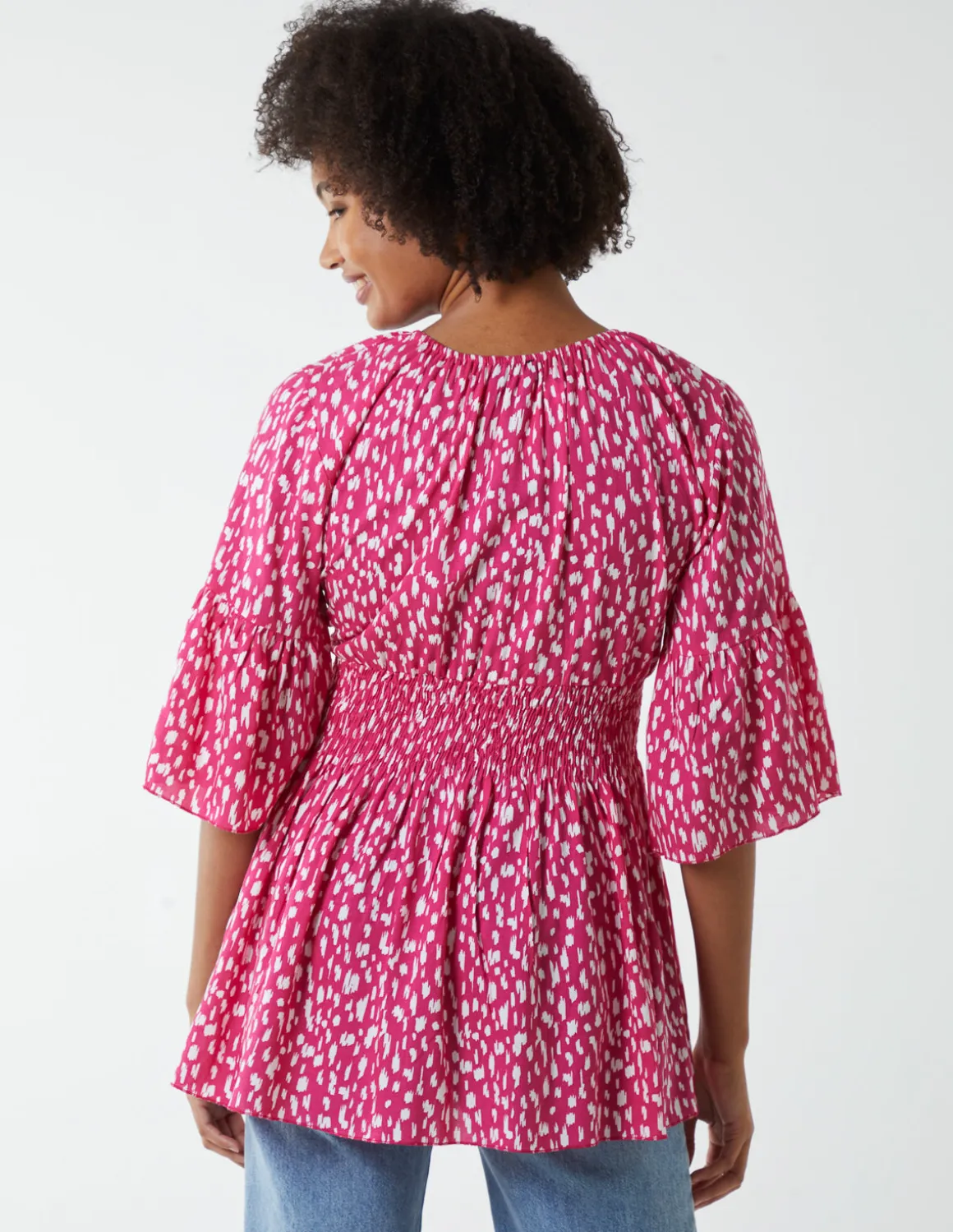 Shirred Bust Top