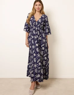 Shirred Empire Bust Dress