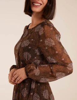 Shirred Mini Dress