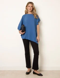 Short Sleeve Asymmetrical Top