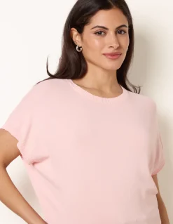 Short Sleeve Texture Knit Top