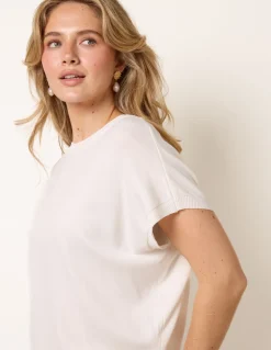 Short Sleeve Texture Knit Top