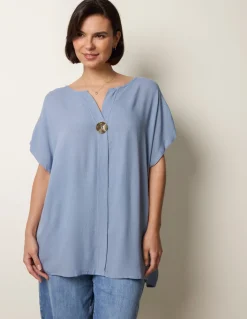 Short-Sleeve Tunic Top