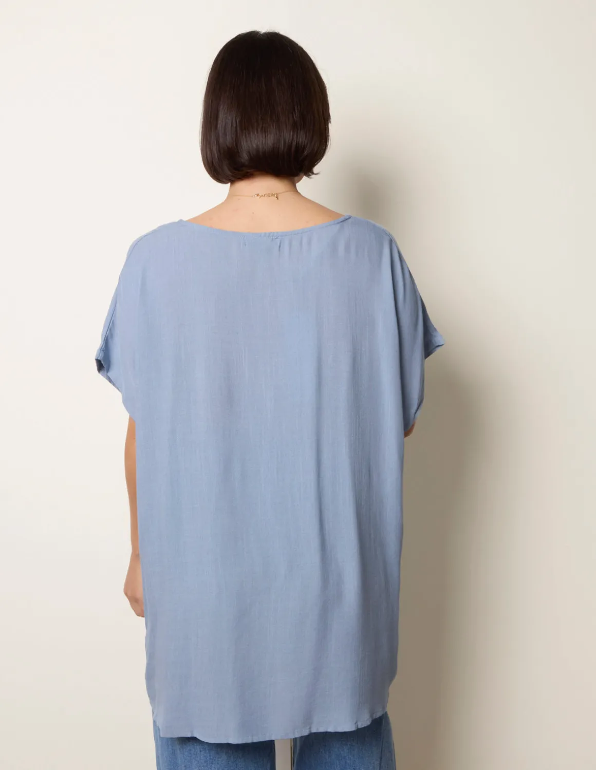 Short-Sleeve Tunic Top