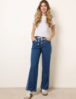 Side Stripe Jeans With Drawstring