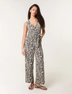 Sleeveless Belted Jumpsuit