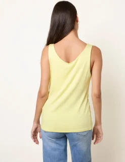 Sleeveless Cowl Neck Viscose Jersey Top